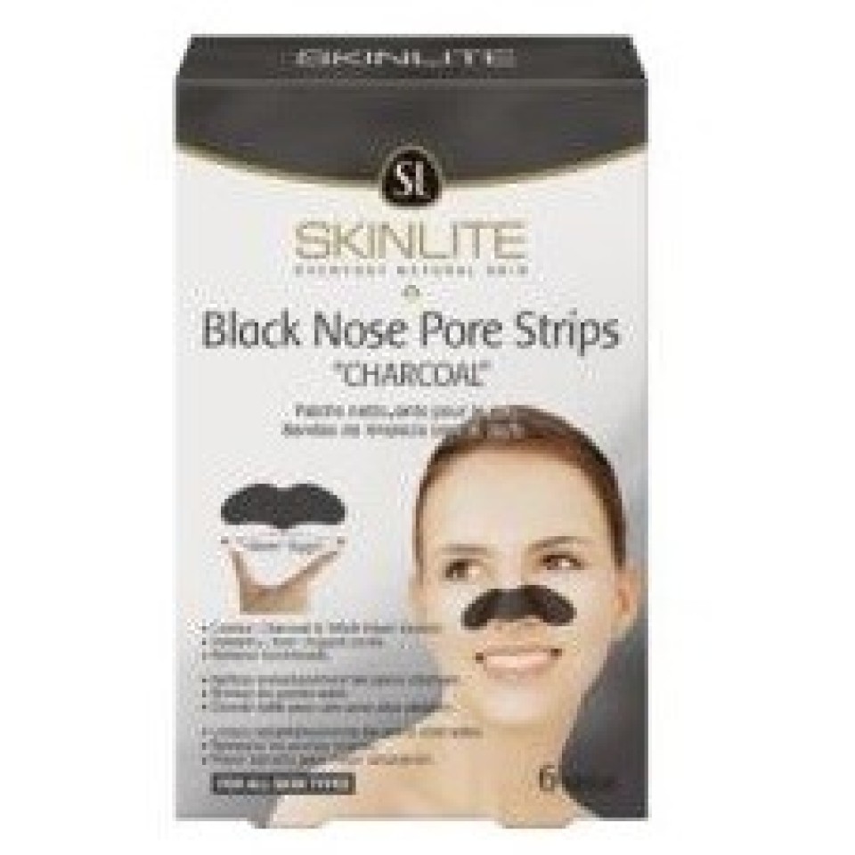BLACK NOSE PORE STRIPS 6'S (CHARCOAL)