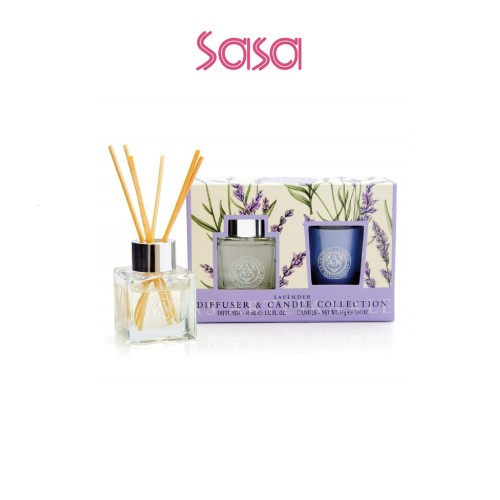 DIFFUSER & CANDLE GIFT SET 2S (LAVENDAR)