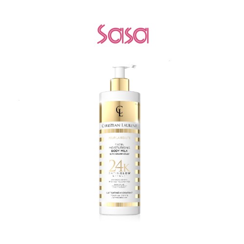 SATIN MOISTURISING BODY MILK WITH GOLDEN DUST 350ML