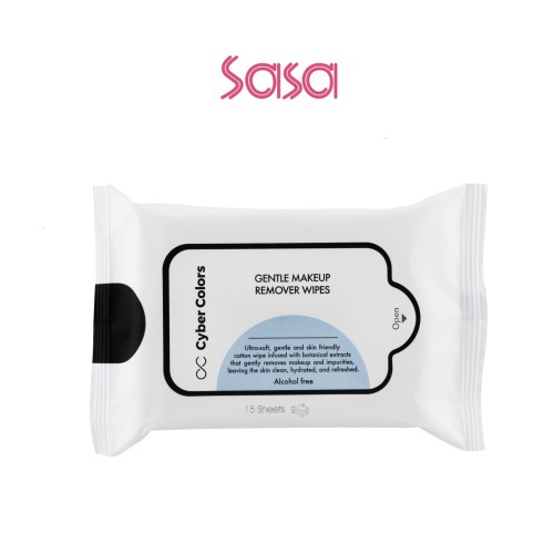 GENTLE MAKEUP REMOVER WIPES 15PCS