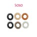 TRACELESS SPIRAL HAIR TIES 6PC (MIX)