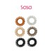 TRACELESS SPIRAL HAIR TIES 6PC (MIX)