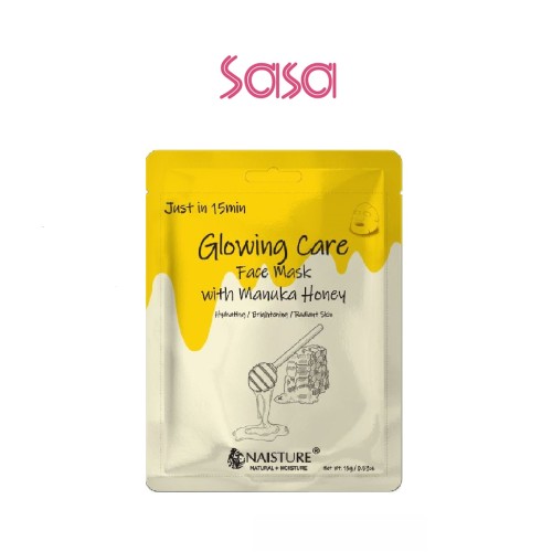 15MIN GLOWING FACIAL MASK 1PC (MANUKA HONEY)