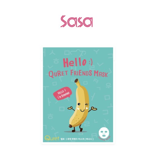 HELLO QURET FRIENDS MASK (BANANA) 1'S