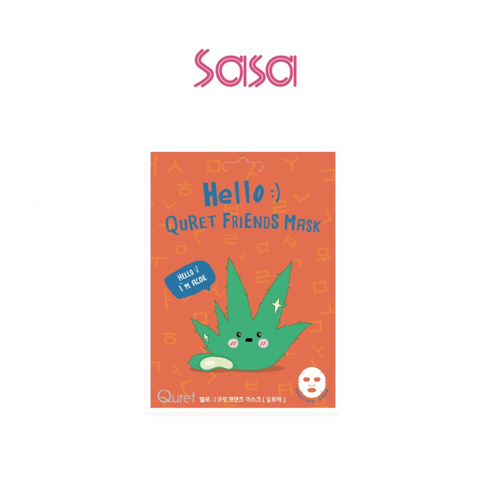 HELLO QURET FRIENDS MASK (ALOE) 1'S
