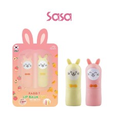 RABBIT LIP BALM DUO (PEACH PANTHENOL / MANGO HONEY) 3.5G