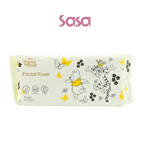 WINNIE T POOH 60PC FACIAL TOWEL