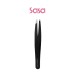 PRECISION STAINLESS BROW TWEEZERS (BLACK)