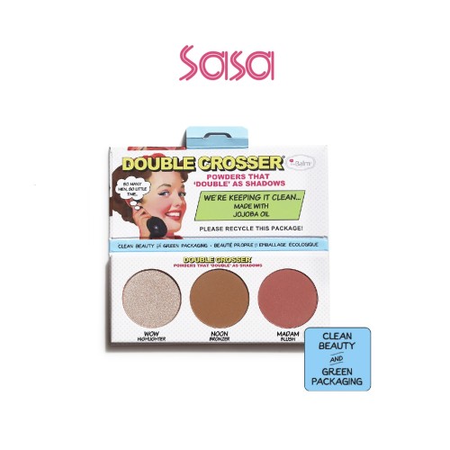 DOUBLE CROSSER- HIGHLIGHTER, BRONZER&BLUSH