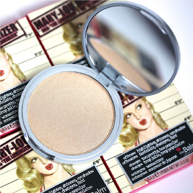 The Balm Mary-Lou Manizer Highlighter – Mini .04 Oz – Warm Honey Shade – 2-Pack