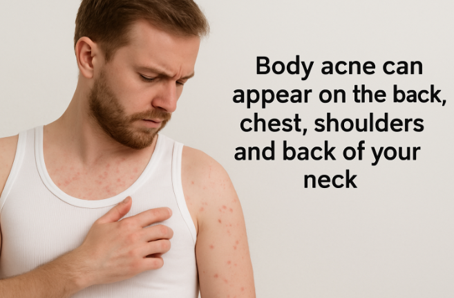 Body Acne Explained: Symptoms, Causes, and Why It Differs