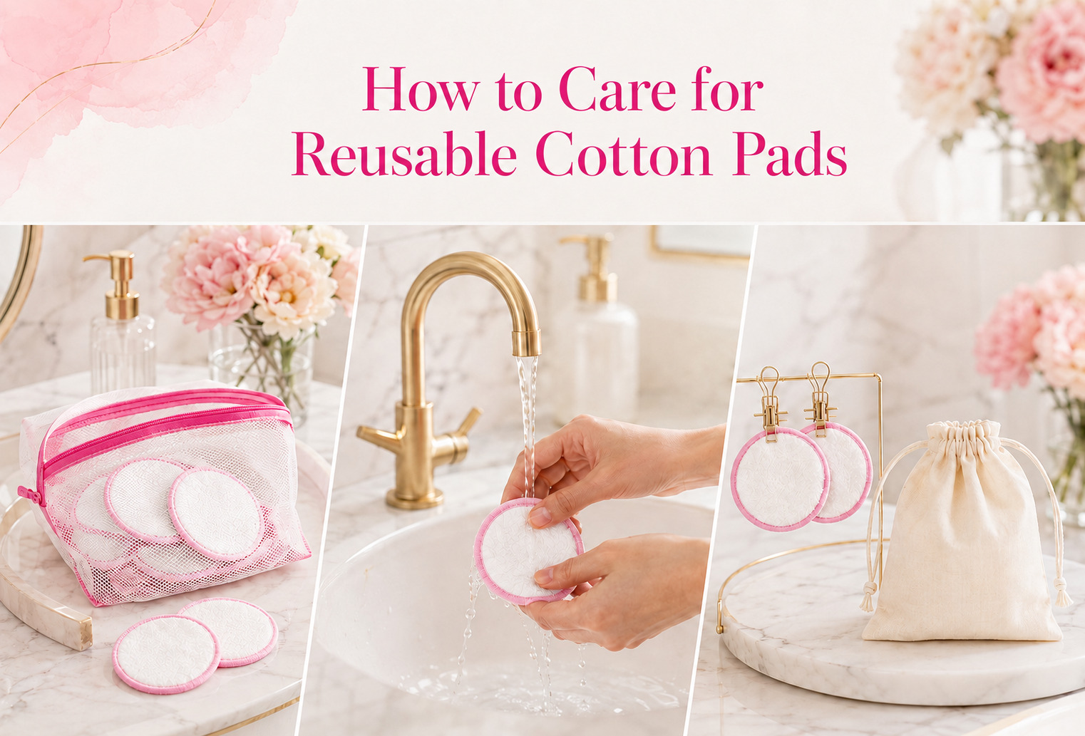 How to Care for Reusable Cotton Pads