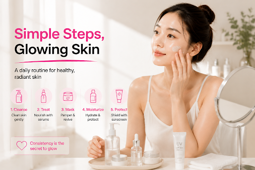 Steps to use a face mask