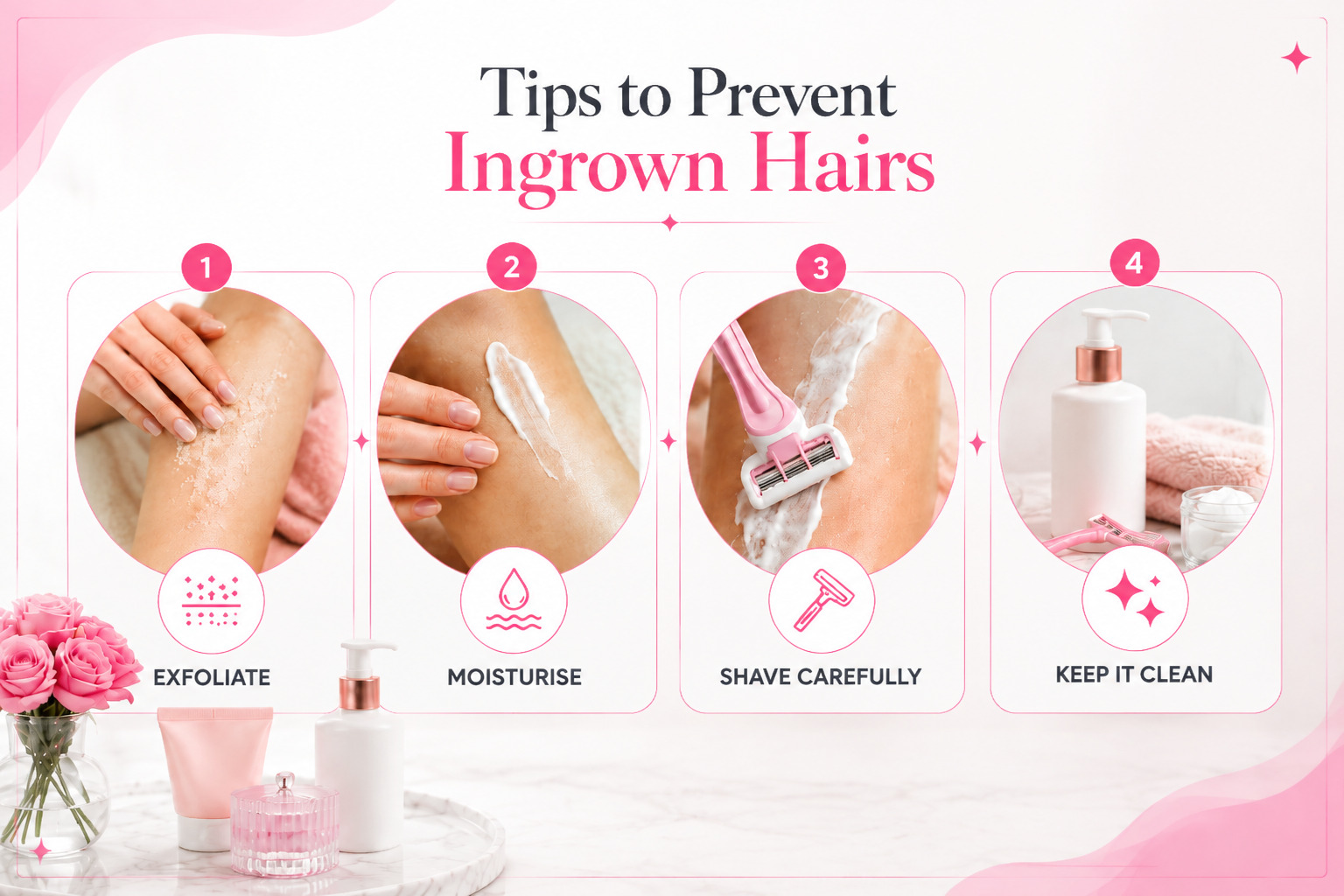 Tips for preventing ingrown hairs through proper skincare and grooming habits