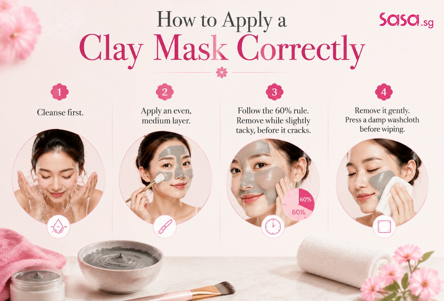 How to apply a clay mask correctly