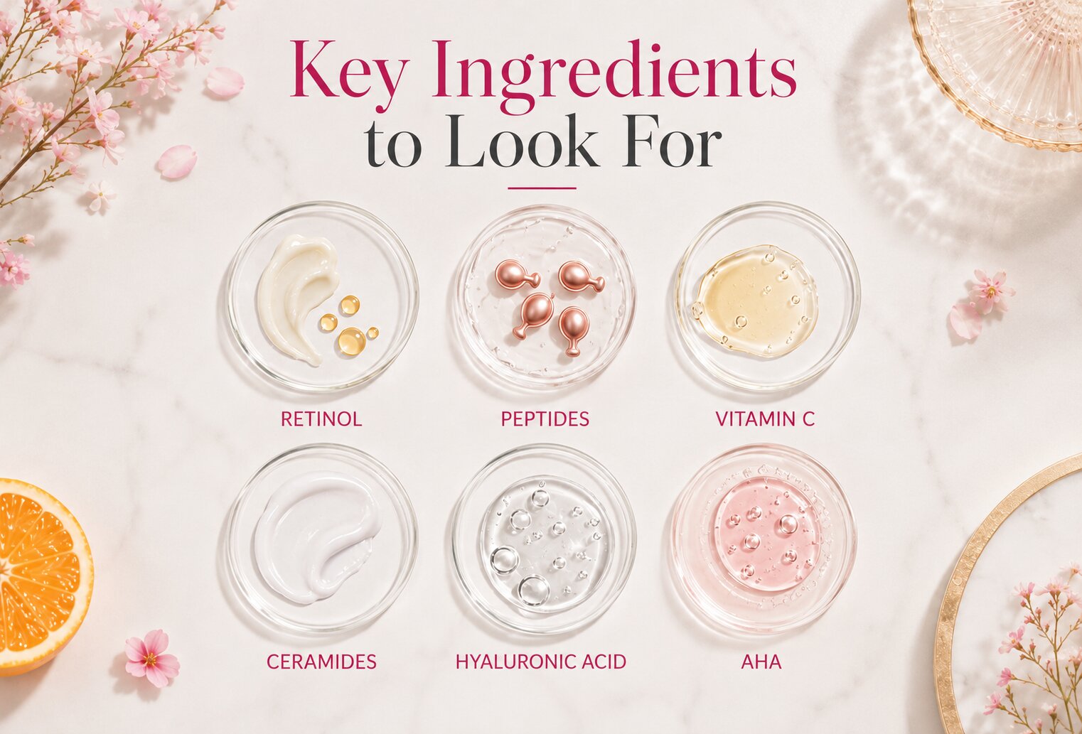 Key ingredients in anti-ageing hand creams