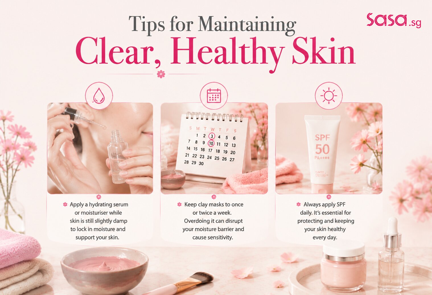 Tips for maintaining clear, healthy skin