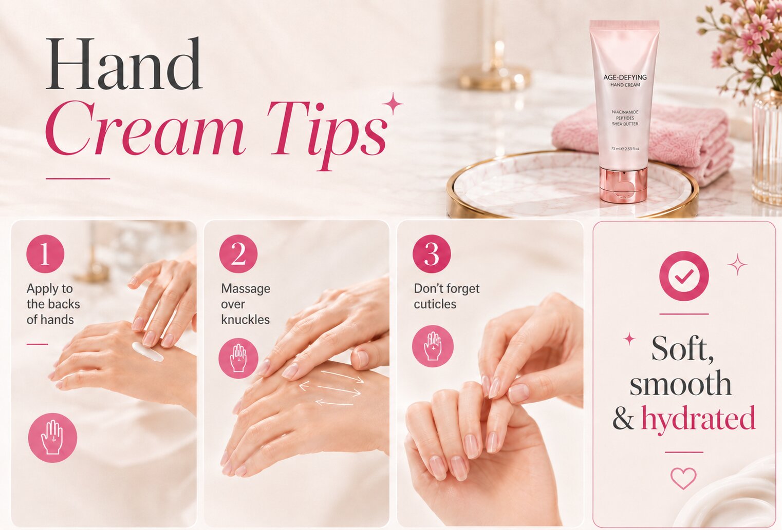 Tips for using hand cream effectively